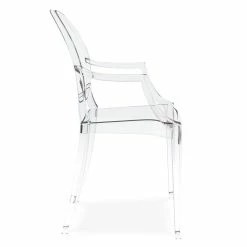 Hot Sale 😀 Aron Living 18.5" Durable Seat Plastic Crystal Armchair In Clear 🎉 -Cheap Office Chairs Store 2219239 2 L