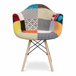 Brand new 😉 Aron Living Pyramid 17.5" Cotton And Wood Armchair In Multi-Color 🎉