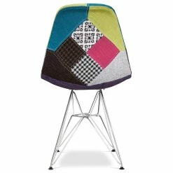 Wholesale 😀 Aron Living Tower 17" Mid-Century Cotton Dining Chair In Multi-Color 🎁 -Cheap Office Chairs Store 2219290 4 L