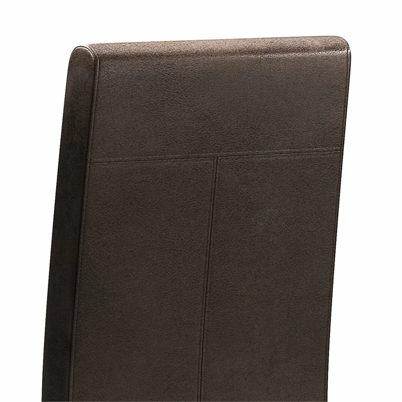 Deals 😉 Simpli Home Acadian Transitional Parson Dining Chair (Set Of 2) In Distressed Brown Faux Leather ✨ 7 Deals 😉 Simpli Home Acadian Transitional Parson Dining Chair (Set Of 2) In Distressed Brown Faux Leather ✨ - Image 5