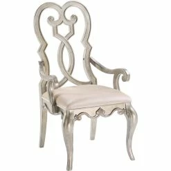 Brand new 🤩 ACME Furniture ACME Esteban Arm Chair In Beige Fabric & Antique Champagne Finish ⌛