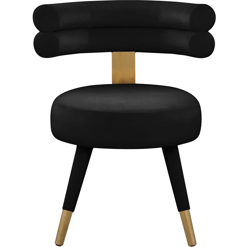 Cheap 😉 Meridian Furniture Fitzroy Black Velvet Dining Chair (Set Of 2) 🤩 5 Cheap 😉 Meridian Furniture Fitzroy Black Velvet Dining Chair (Set Of 2) 🤩 - Image 3