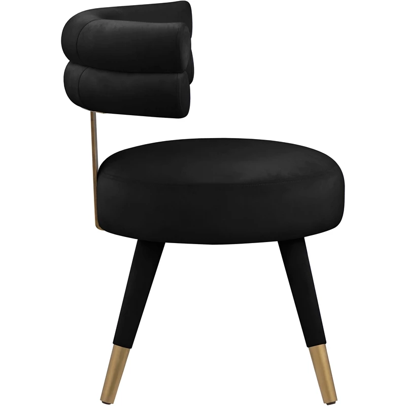 Cheap 😉 Meridian Furniture Fitzroy Black Velvet Dining Chair (Set Of 2) 🤩 7 Cheap 😉 Meridian Furniture Fitzroy Black Velvet Dining Chair (Set Of 2) 🤩 - Image 5