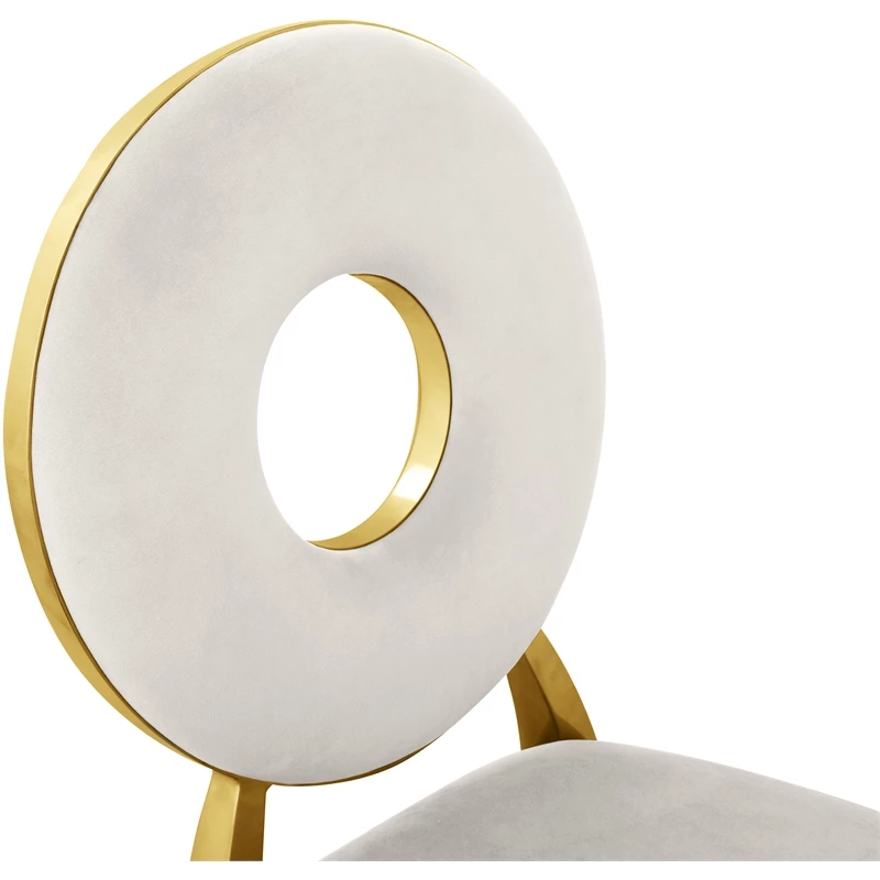 Outlet ๐ฏ Meridian Furniture Carousel Cream Velvet Dining Chair (Set Of 2) ๐ 8 Outlet ๐ฏ Meridian Furniture Carousel Cream Velvet Dining Chair (Set Of 2) ๐ - Image 6
