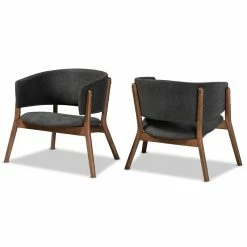 Deals ๐ Baxton Studio Baron Dark Grey Fabric And Brown Finished Wood 2-Piece Chair Set ๐ 10 Deals ๐ Baxton Studio Baron Dark Grey Fabric And Brown Finished Wood 2-Piece Chair Set ๐ -Cheap Office Chairs Store 2242250 1 L