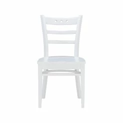 New 🎁 Linon Sloan Solid Wood Commercial Grade Set Of Two Chairs In White 🔥 -Cheap Office Chairs Store 2256479 4 L
