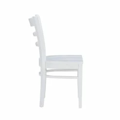 New 🎁 Linon Sloan Solid Wood Commercial Grade Set Of Two Chairs In White 🔥 -Cheap Office Chairs Store 2256479 5 L