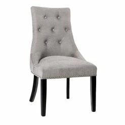Cheap 👍 Uptown Club Snowden Fabric Dining Chairs In Gray - Set Of 2 🎁