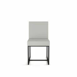 Wholesale ⭐ Amisco Derry Polyester And Metal Dining Chair In Light Gray/Black 😉 -Cheap Office Chairs Store 2257610 4 L