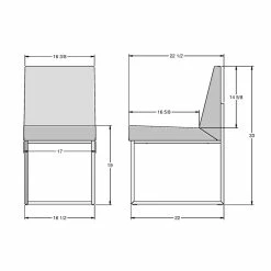 Wholesale ⭐ Amisco Derry Polyester And Metal Dining Chair In Light Gray/Black 😉 -Cheap Office Chairs Store 2257610 7 L