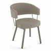 Buy 🧨 Amisco Corey Polyester And Metal Dining Chair In Beige/Brown/Matt Light Gray 🥰 -Cheap Office Chairs Store 2257615 L
