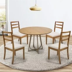 Best Pirce 👏 Herval 36" Ladder Back Upholstered Solid Wood Dining Chair In Oak (Set Of 2) 😍 9 Best Pirce 👏 Herval 36" Ladder Back Upholstered Solid Wood Dining Chair In Oak (Set Of 2) 😍 -Cheap Office Chairs Store 2267194 1 L