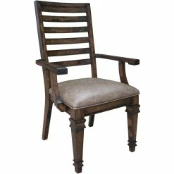 Brand new ๐ฏ Coaster Delphine Ladder Back Arm Chair In Brown ๐