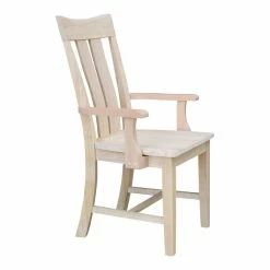 Deals ✨ International Concepts Ava Unfinished Wood Arm Chair 🔥 15 Deals ✨ International Concepts Ava Unfinished Wood Arm Chair 🔥 -Cheap Office Chairs Store 2273602 3 L
