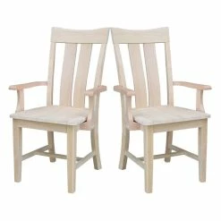 Deals ✨ International Concepts Ava Unfinished Wood Arm Chair 🔥 18 Deals ✨ International Concepts Ava Unfinished Wood Arm Chair 🔥 -Cheap Office Chairs Store 2273602 6 L