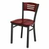 Flash Sale 😉 KFI Furniture KFI Ladder Back Metal Cafe Chair - Mahogany 🔥 -Cheap Office Chairs Store 2273944 L