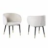 Brand new 🛒 Best Master Furniture Hemingway Velvet Upholstered Side Chair In Cream 🥰 2 Brand new 🛒 Best Master Furniture Hemingway Velvet Upholstered Side Chair In Cream 🥰 -Cheap Office Chairs Store 2278814 L
