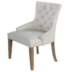 Buy 🛒 Best Master Furniture Zoey Beige Tufted Linen Dining Chairs (Set Of 2) ⌛