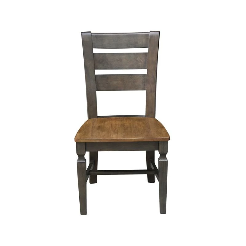 Best deal ✨ International Concepts Vista Solid Wood Ladderback Chair - Set Of 2 Chairs In Hickory/Washed Coal 👏 4 Best deal ✨ International Concepts Vista Solid Wood Ladderback Chair - Set Of 2 Chairs In Hickory/Washed Coal 👏 - Image 2