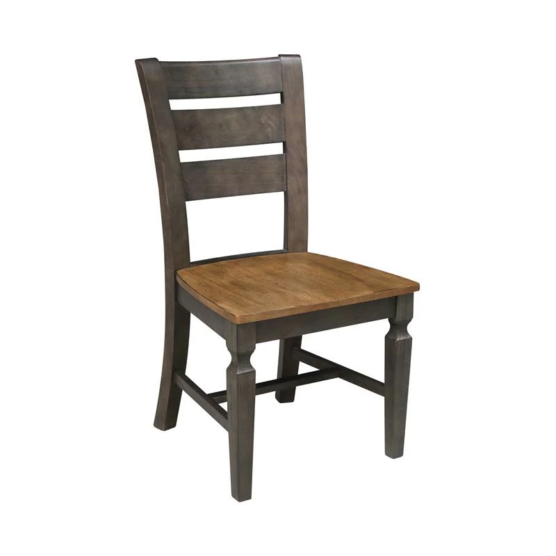 Best deal ✨ International Concepts Vista Solid Wood Ladderback Chair - Set Of 2 Chairs In Hickory/Washed Coal 👏 5 Best deal ✨ International Concepts Vista Solid Wood Ladderback Chair - Set Of 2 Chairs In Hickory/Washed Coal 👏 - Image 3