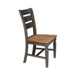 Best deal ✨ International Concepts Vista Solid Wood Ladderback Chair - Set Of 2 Chairs In Hickory/Washed Coal 👏 15 Best deal ✨ International Concepts Vista Solid Wood Ladderback Chair - Set Of 2 Chairs In Hickory/Washed Coal 👏 -Cheap Office Chairs Store 2297543 3 L