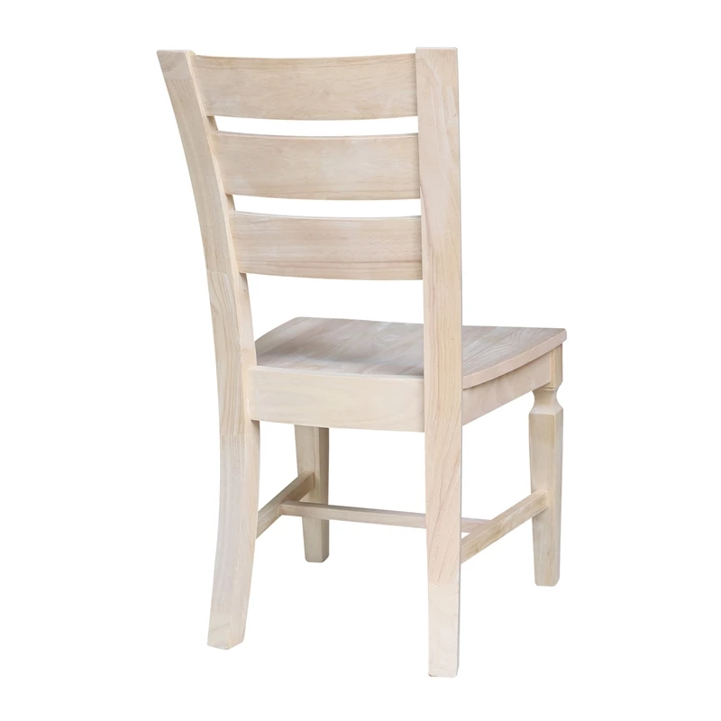 New โ๏ธ International Concepts Vista Solid Wood Ladderback Chairs - Set Of 2 - Unfinished ๐ 7 New โ๏ธ International Concepts Vista Solid Wood Ladderback Chairs - Set Of 2 - Unfinished ๐ - Image 5