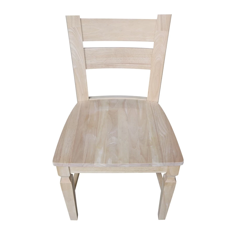 New โ๏ธ International Concepts Vista Solid Wood Ladderback Chairs - Set Of 2 - Unfinished ๐ 9 New โ๏ธ International Concepts Vista Solid Wood Ladderback Chairs - Set Of 2 - Unfinished ๐ - Image 7