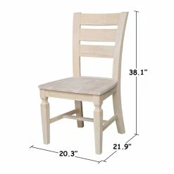 New โ๏ธ International Concepts Vista Solid Wood Ladderback Chairs - Set Of 2 - Unfinished ๐ 19 New โ๏ธ International Concepts Vista Solid Wood Ladderback Chairs - Set Of 2 - Unfinished ๐ -Cheap Office Chairs Store 2297554 8 L