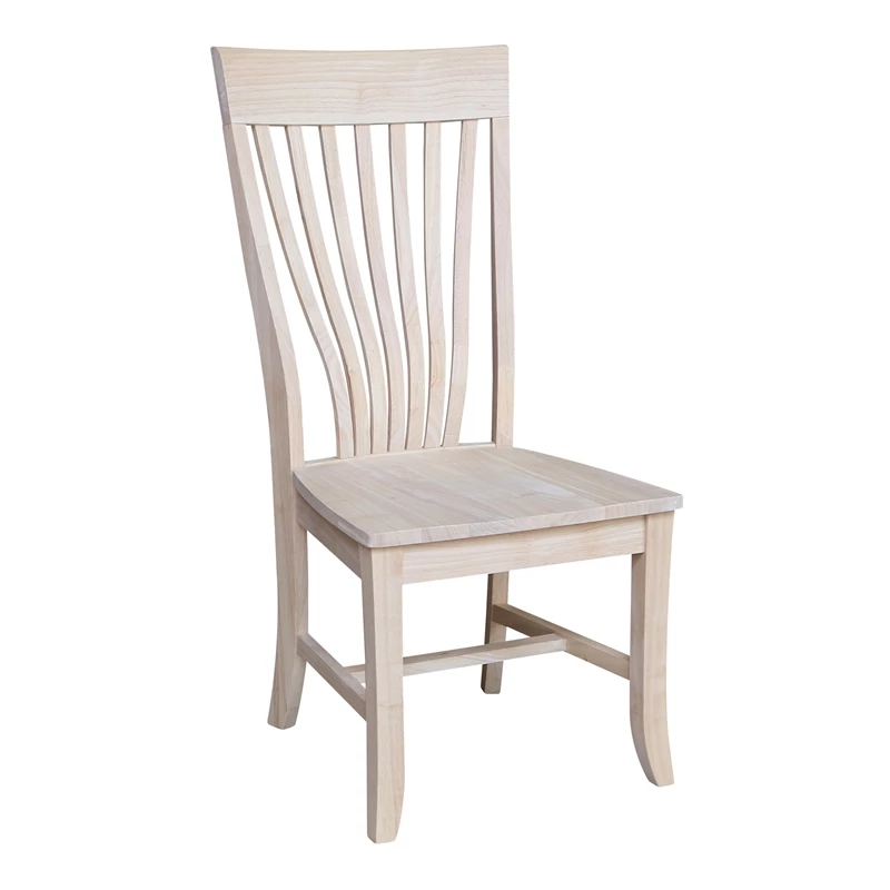 Discount 😀 International Concepts Amanda Solid Wood Chairs - Set Of 2 - Unfinished 🎁 5 Discount 😀 International Concepts Amanda Solid Wood Chairs - Set Of 2 - Unfinished 🎁 - Image 3