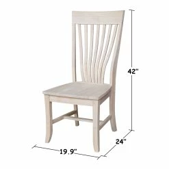 Discount 😀 International Concepts Amanda Solid Wood Chairs - Set Of 2 - Unfinished 🎁 19 Discount 😀 International Concepts Amanda Solid Wood Chairs - Set Of 2 - Unfinished 🎁 -Cheap Office Chairs Store 2297556 8 L