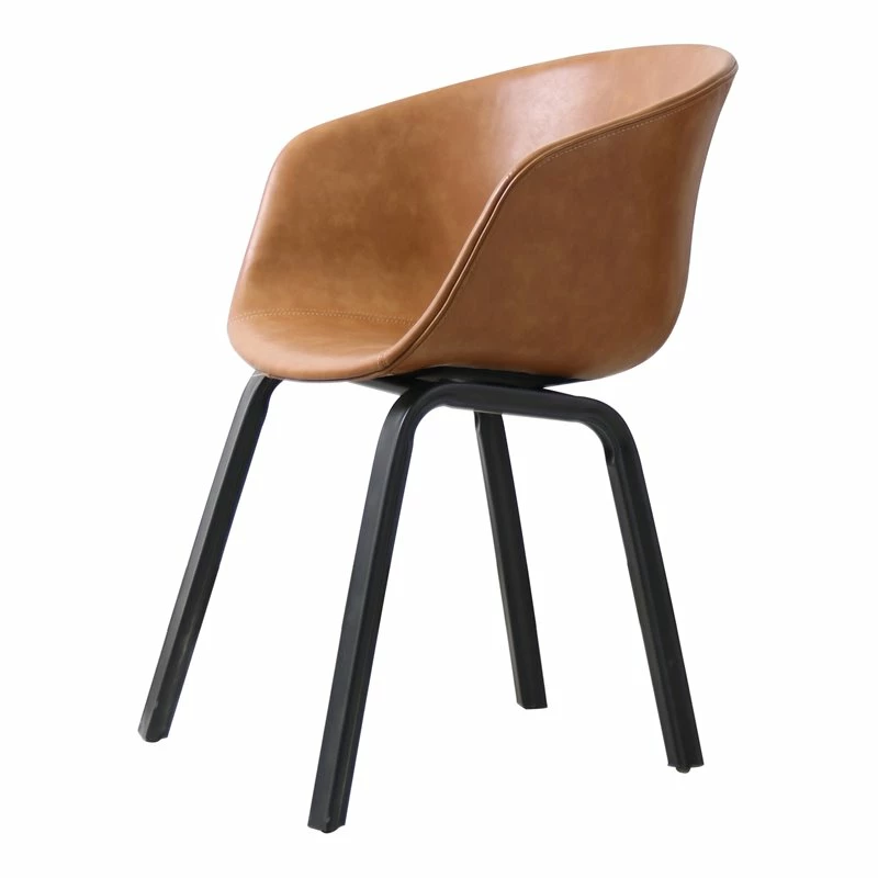 Wholesale 🎉 MOS MoBu 18" Plastic Molded Bucket Seat Dining Chair In Tan Brown (Set Of 2) 😀 4 Wholesale 🎉 MOS MoBu 18" Plastic Molded Bucket Seat Dining Chair In Tan Brown (Set Of 2) 😀 - Image 2