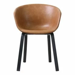 Wholesale 🎉 MOS MoBu 18" Plastic Molded Bucket Seat Dining Chair In Tan Brown (Set Of 2) 😀