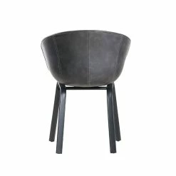 Discount 🔥 MOS MoBu 18" Plastic Molded Bucket Seat Dining Chair In Dark Gray (Set Of 2) 😍 -Cheap Office Chairs Store 2319006 3 L