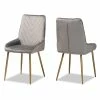 Cheapest 💯 Bowery Hill Modern Gray And Gold Finished Metal 2-Piece Dining Chair Set 🎉 2 Cheapest 💯 Bowery Hill Modern Gray And Gold Finished Metal 2-Piece Dining Chair Set 🎉 -Cheap Office Chairs Store 2321461 4 L
