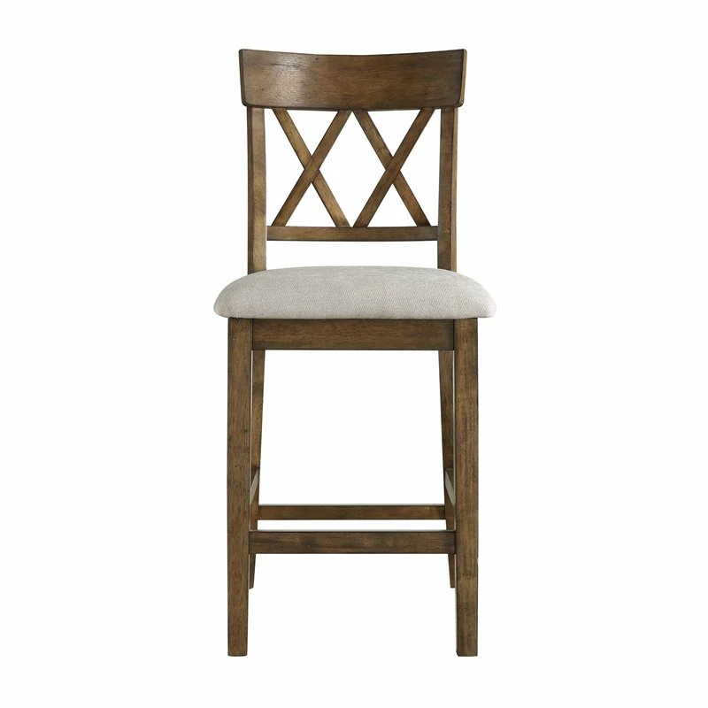 Deals 🥰 Lexicon Balin Counter Height Wood Crossback Dining Chair Set In Oak (Set Of 2) 🥰 6 Deals 🥰 Lexicon Balin Counter Height Wood Crossback Dining Chair Set In Oak (Set Of 2) 🥰 - Image 4