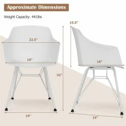 Best reviews of โ๏ธ Costway Plastic And Iron Dining Chair With Curved Backrest In White (Set Of 2) ๐งจ 15 Best reviews of โ๏ธ Costway Plastic And Iron Dining Chair With Curved Backrest In White (Set Of 2) ๐งจ -Cheap Office Chairs Store 2326299 10 L