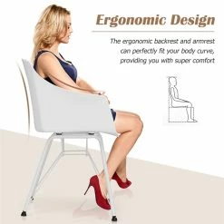 Best reviews of โ๏ธ Costway Plastic And Iron Dining Chair With Curved Backrest In White (Set Of 2) ๐งจ 21 Best reviews of โ๏ธ Costway Plastic And Iron Dining Chair With Curved Backrest In White (Set Of 2) ๐งจ -Cheap Office Chairs Store 2326299 7 L