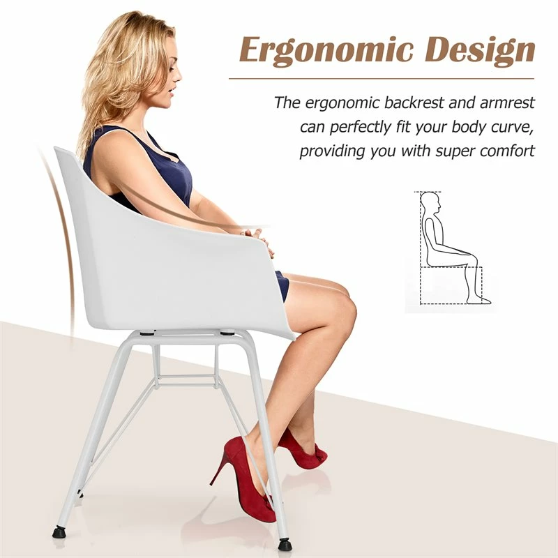 Best reviews of โ๏ธ Costway Plastic And Iron Dining Chair With Curved Backrest In White (Set Of 2) ๐งจ 11 Best reviews of โ๏ธ Costway Plastic And Iron Dining Chair With Curved Backrest In White (Set Of 2) ๐งจ - Image 9