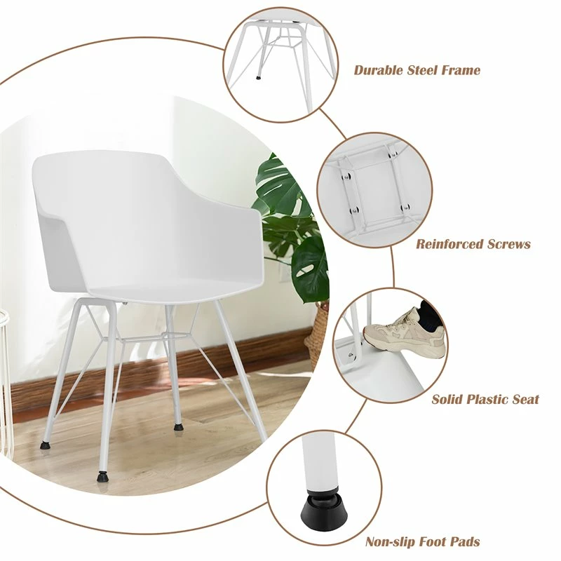 Best reviews of โ๏ธ Costway Plastic And Iron Dining Chair With Curved Backrest In White (Set Of 2) ๐งจ 12 Best reviews of โ๏ธ Costway Plastic And Iron Dining Chair With Curved Backrest In White (Set Of 2) ๐งจ - Image 10