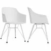 Best reviews of ✔️ Costway Plastic And Iron Dining Chair With Curved Backrest In White (Set Of 2) 🧨 -Cheap Office Chairs Store 2326299 L