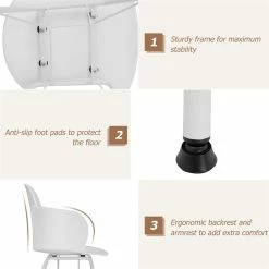 Best reviews of ๐ Costway Plastic And Iron Dining Chair With Petal-Shape Seat In White (Set Of 2) ๐ฅ 21 Best reviews of ๐ Costway Plastic And Iron Dining Chair With Petal-Shape Seat In White (Set Of 2) ๐ฅ -Cheap Office Chairs Store 2326301 7 L