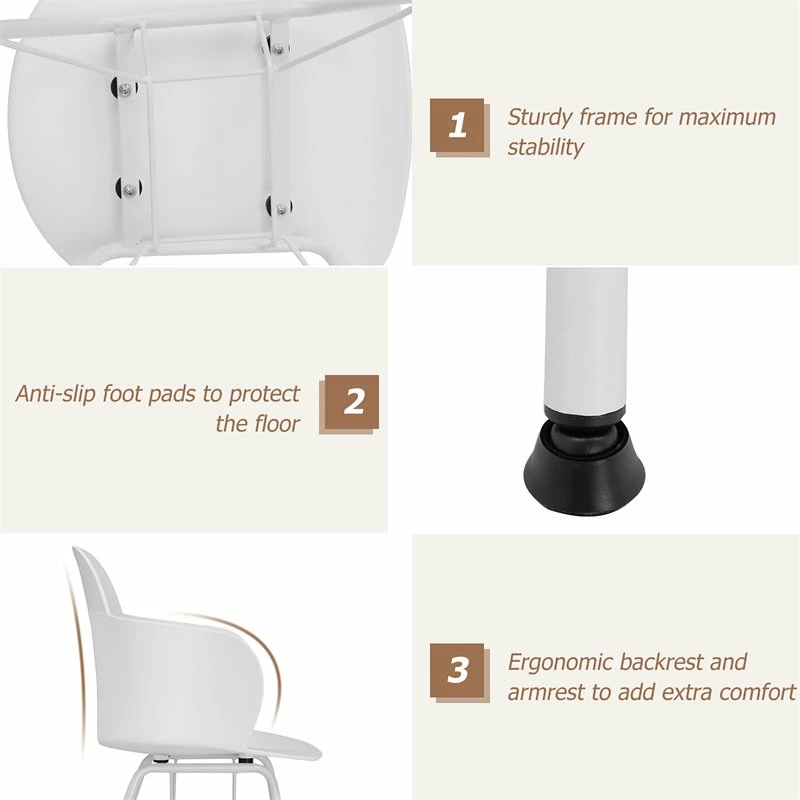 Best reviews of ๐ Costway Plastic And Iron Dining Chair With Petal-Shape Seat In White (Set Of 2) ๐ฅ 11 Best reviews of ๐ Costway Plastic And Iron Dining Chair With Petal-Shape Seat In White (Set Of 2) ๐ฅ - Image 9