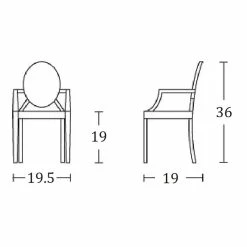 Best reviews of ✔️ Elite Living (Set Of 2) Casper 36" Polycarbonate Stackable Dining Chair In Clear 😀 9 Best reviews of ✔️ Elite Living (Set Of 2) Casper 36" Polycarbonate Stackable Dining Chair In Clear 😀 -Cheap Office Chairs Store 2330572 3 L