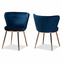 Promo ⌛ Baxton Studio Farah Navy Blue And Rose Gold Finished Dining Chair (Set Of 2) 🔥 12 Promo ⌛ Baxton Studio Farah Navy Blue And Rose Gold Finished Dining Chair (Set Of 2) 🔥 -Cheap Office Chairs Store 2336041 3 L