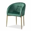 Flash Sale ⭐ Baxton Studio Ballard Green Velvet Fabric And Gold Finished Metal Dining Chair 👏 -Cheap Office Chairs Store 2336042 1 L