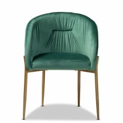 Flash Sale ⭐ Baxton Studio Ballard Green Velvet Fabric And Gold Finished Metal Dining Chair 👏 14 Flash Sale ⭐ Baxton Studio Ballard Green Velvet Fabric And Gold Finished Metal Dining Chair 👏 -Cheap Office Chairs Store 2336042 2 L