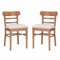 Best deal 🌟 Linon Hunter Wood Set Of Two Chairs In Brown 😉