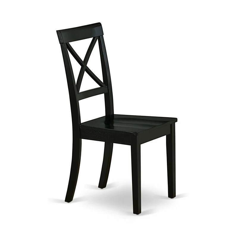 Cheap ⌛ East West Furniture Boston 11" Wood Dining Chairs In Black (Set Of 2) 👏 5 Cheap ⌛ East West Furniture Boston 11" Wood Dining Chairs In Black (Set Of 2) 👏 - Image 3