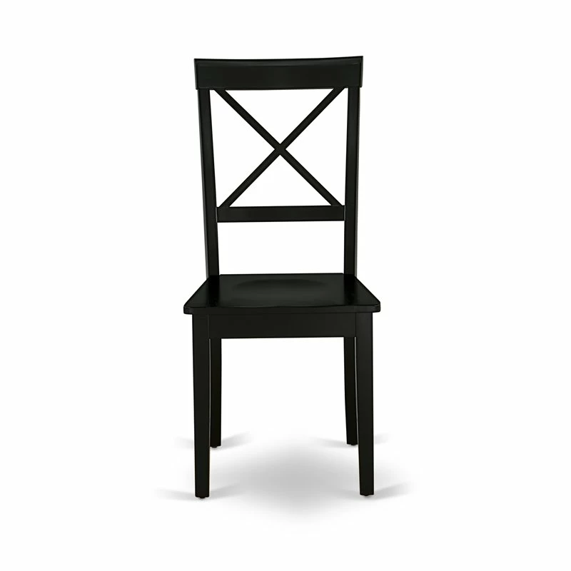 Cheap ⌛ East West Furniture Boston 11" Wood Dining Chairs In Black (Set Of 2) 👏 6 Cheap ⌛ East West Furniture Boston 11" Wood Dining Chairs In Black (Set Of 2) 👏 - Image 4