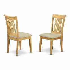 Best reviews of ๐ East West Furniture Portland 39" Fabric Dining Chairs In Oak (Set Of 2) ๐